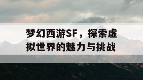 梦幻西游SF，探索虚拟世界的魅力与挑战