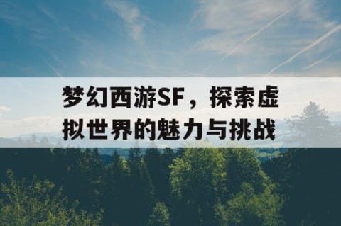 梦幻西游SF，探索虚拟世界的魅力与挑战