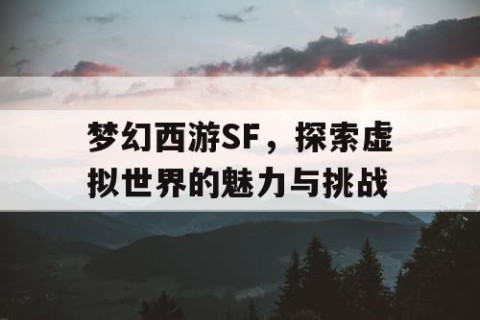 梦幻西游SF，探索虚拟世界的魅力与挑战