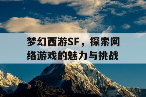 梦幻西游SF，探索网络游戏的魅力与挑战