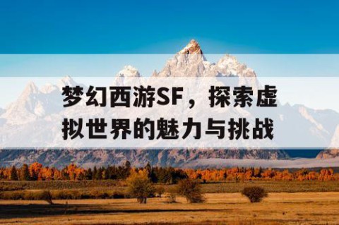 梦幻西游SF，探索虚拟世界的魅力与挑战