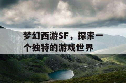 梦幻西游SF，探索一个独特的游戏世界