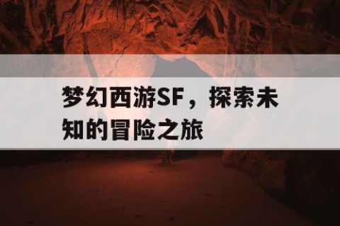 梦幻西游SF，探索未知的冒险之旅