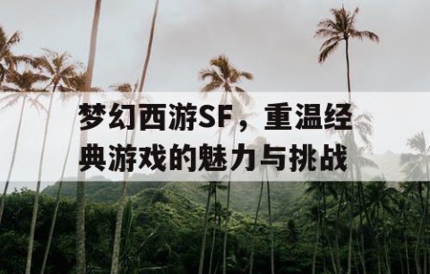 梦幻西游SF，重温经典游戏的魅力与挑战