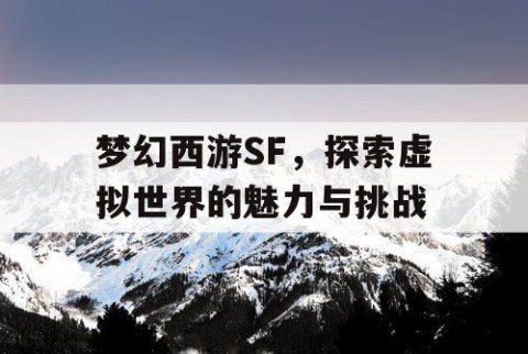 梦幻西游SF，探索虚拟世界的魅力与挑战