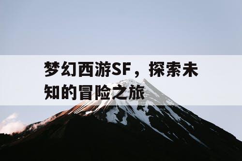 梦幻西游SF	，探索未知的冒险之旅