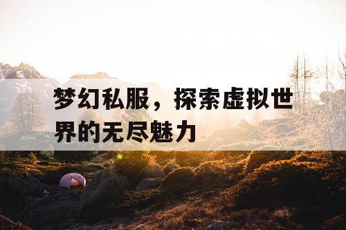 梦幻私服，探索虚拟世界的无尽魅力