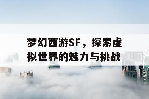 梦幻西游SF	，探索虚拟世界的魅力与挑战