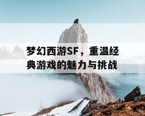 梦幻西游SF，重温经典游戏的魅力与挑战