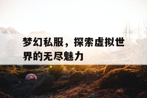 梦幻私服，探索虚拟世界的无尽魅力