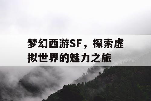 梦幻西游SF，探索虚拟世界的魅力之旅