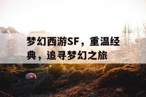 梦幻西游SF，重温经典	，追寻梦幻之旅