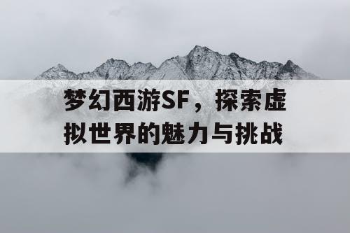 梦幻西游SF，探索虚拟世界的魅力与挑战