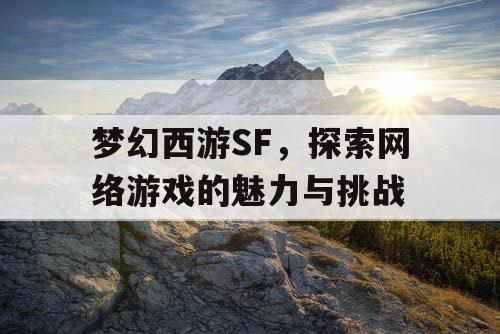 梦幻西游SF，探索网络游戏的魅力与挑战