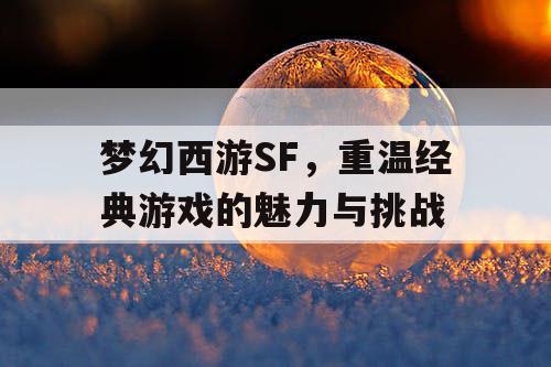 梦幻西游SF，重温经典游戏的魅力与挑战