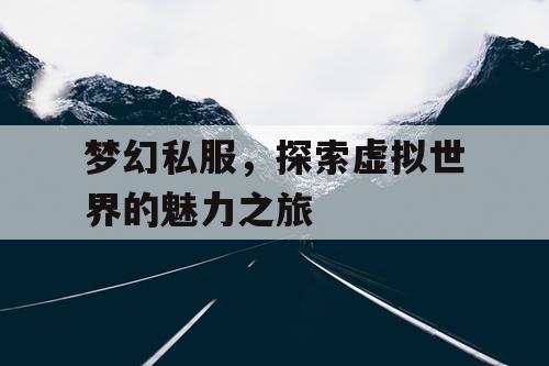 梦幻私服，探索虚拟世界的魅力之旅