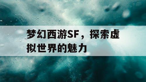 梦幻西游SF，探索虚拟世界的魅力