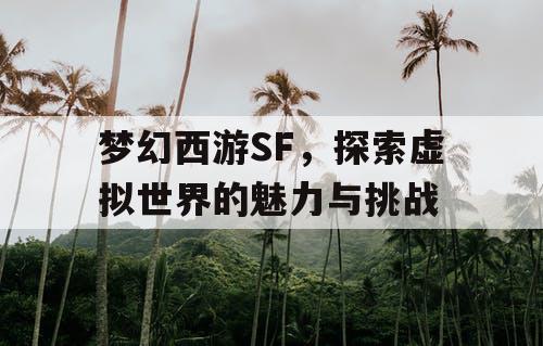 梦幻西游SF，探索虚拟世界的魅力与挑战