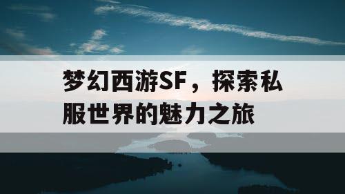 梦幻西游SF，探索私服世界的魅力之旅