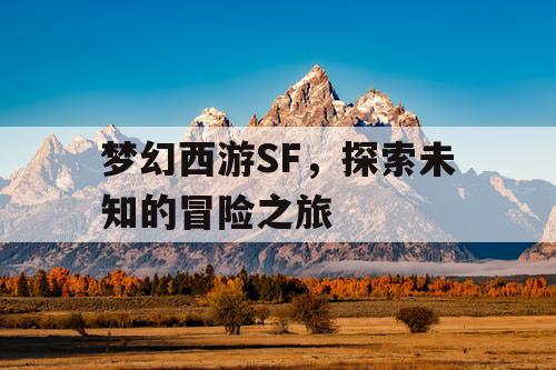 梦幻西游SF，探索未知的冒险之旅