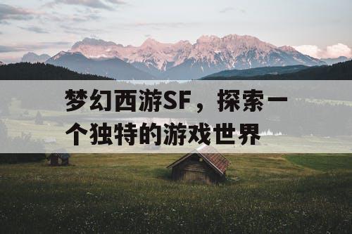 梦幻西游SF，探索一个独特的游戏世界