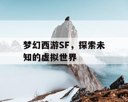 梦幻西游SF，探索未知的虚拟世界