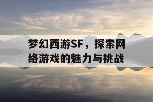 梦幻西游SF，探索网络游戏的魅力与挑战