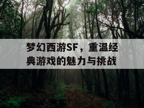 梦幻西游SF	，重温经典游戏的魅力与挑战