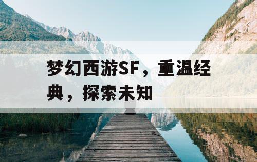 梦幻西游SF，重温经典	，探索未知