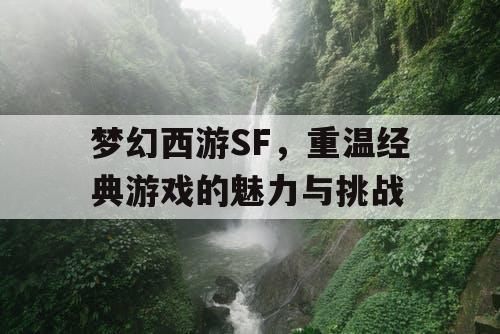 梦幻西游SF，重温经典游戏的魅力与挑战