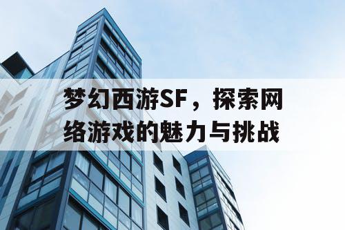 梦幻西游SF，探索网络游戏的魅力与挑战