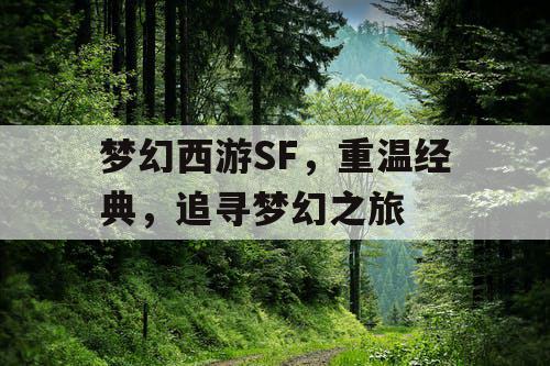 梦幻西游SF	，重温经典，追寻梦幻之旅