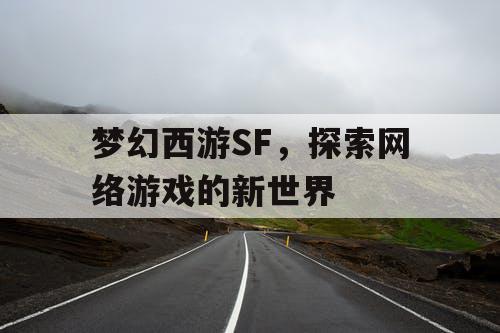 梦幻西游SF，探索网络游戏的新世界