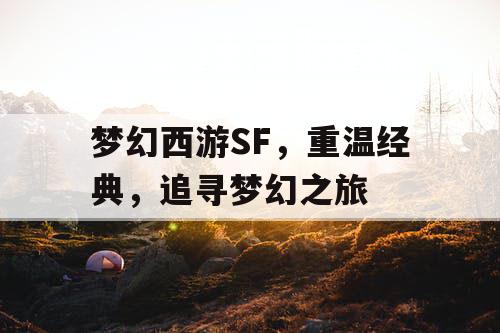 梦幻西游SF，重温经典	，追寻梦幻之旅