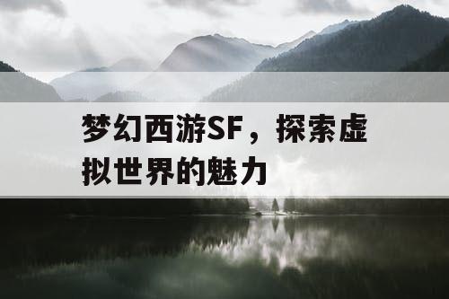 梦幻西游SF，探索虚拟世界的魅力