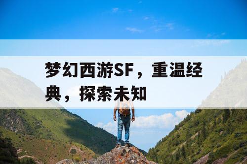 梦幻西游SF	，重温经典，探索未知