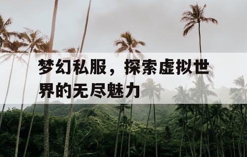 梦幻私服，探索虚拟世界的无尽魅力