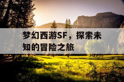 梦幻西游SF，探索未知的冒险之旅