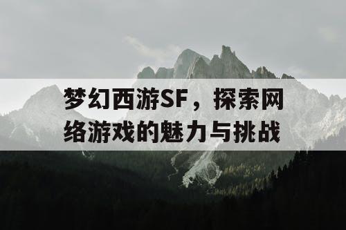 梦幻西游SF	，探索网络游戏的魅力与挑战