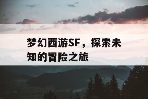 梦幻西游SF，探索未知的冒险之旅