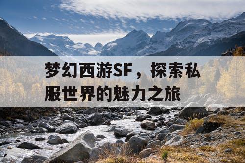 梦幻西游SF，探索私服世界的魅力之旅