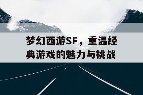 梦幻西游SF，重温经典游戏的魅力与挑战