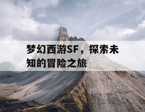 梦幻西游SF，探索未知的冒险之旅