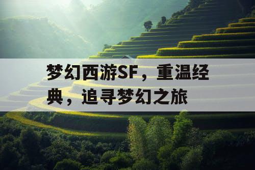 梦幻西游SF，重温经典	，追寻梦幻之旅