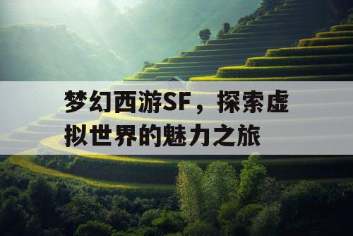 梦幻西游SF，探索虚拟世界的魅力之旅