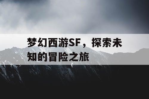 梦幻西游SF，探索未知的冒险之旅