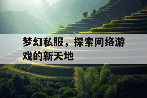 梦幻私服，探索网络游戏的新天地