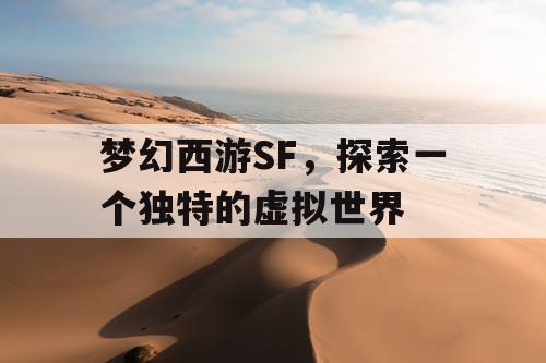 梦幻西游SF	，探索一个独特的虚拟世界