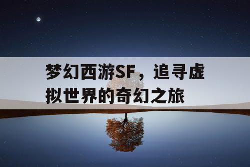 梦幻西游SF	，追寻虚拟世界的奇幻之旅